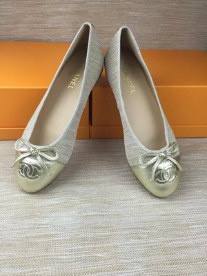 CHANEL Shallow mouth flat shoes Women--148